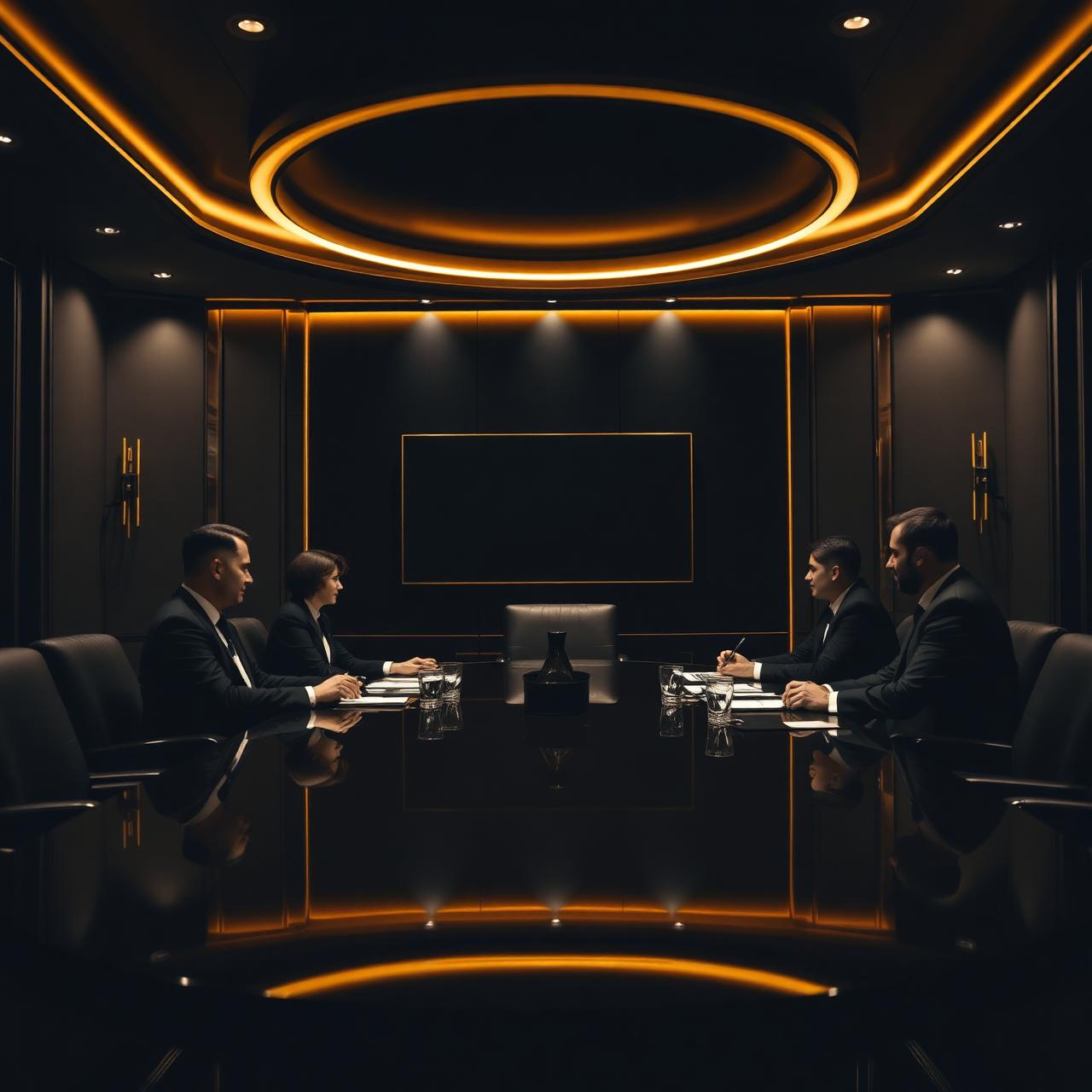 Σύσκεψη ομάδας Prime Business Support σε premium boardroom